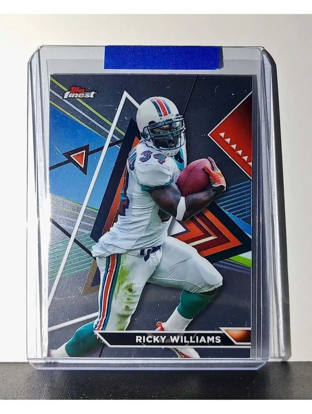 Ricky Williams 2023 Topps Finest Refractor NFL #205 Card Miami Dolphins